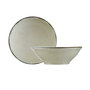 Hermia CXEO24Y2730P02 Vajilla de Porcelana 24 Piezas Color Canela Apta Lavavajillas Microondas